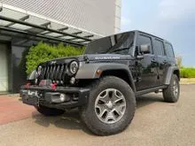 2014 Jeep Wrangler 3.6 Rubicon SUV Pentastar TOTAL DP 325JT Black On Black 4Doors Km 31Rb Super Low Service Record Kondisi Mulus TOTAL DP RINGAN