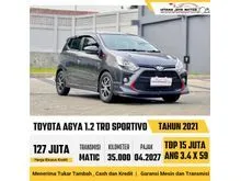 2021 Toyota Agya 1.2 TRD Hatchback Matic Abu Irit Keren Tangguh Harga Termurah