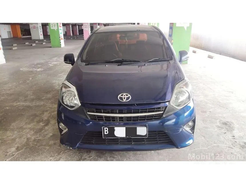 Jual Mobil Toyota Agya 2014 E 1.0 di DKI Jakarta Automatic Hatchback Biru Rp 75.000.000