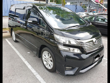 TOYOTA VELLFIRE 2.4Z-PLATINUM, 2 POWER DOORS, POWER BOOT, 7 LEATHER SEATER, SUNROOF, COOL BOX, ALPINE SOUND SYSTEM, 3 CAMERA, VIP NUMBER 1000, PERFECT