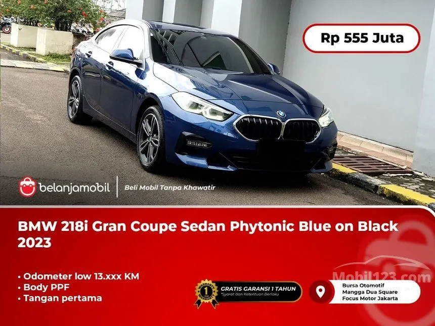 Jual Mobil BMW 218i 2023 Gran Coupe Sport 1.5 di DKI Jakarta Automatic Coupe Biru Rp 555.000.000