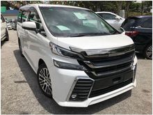 2015 Toyota Vellfire 2.5 ZG -FULLSPEC- UNREG *END YEAR CLEARRANCE*