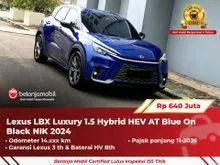 2024 Lexus LBX 1.5 Luxury SUV Hybrid HEV AT  2024/2025 [ LOW KM 14RB ]