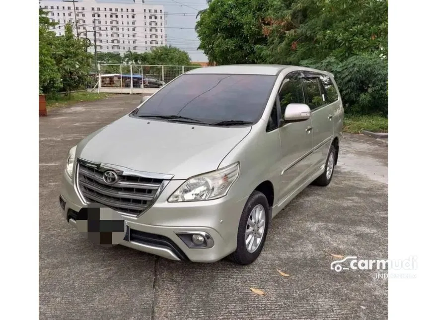 Jual Mobil Toyota Kijang Innova 2014 V 2.0 di Banten Automatic MPV Silver Rp 185.000.000