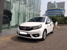 2019 Honda Brio 1,2 Satya E Hatchback putih siap pakai
