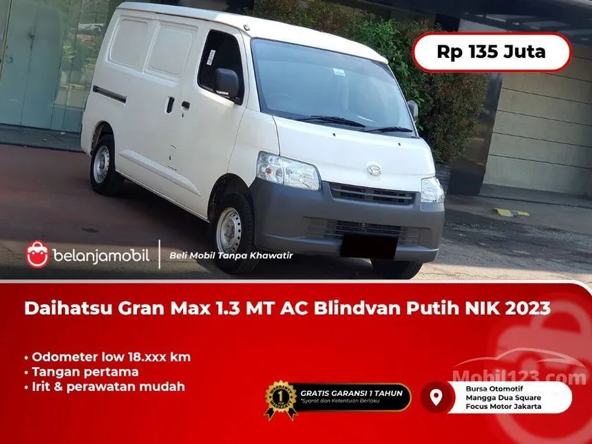 Jual Mobil Daihatsu Gran Max 2023 Blind Van AC 1.3 di DKI Jakarta Manual Van Putih Rp 135.000.000