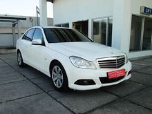 Mercedes Benz C200 CGI Classic ATPM AT 2012 White on Black - Service Record - a.n Perorangan - MULUS TERAWAT