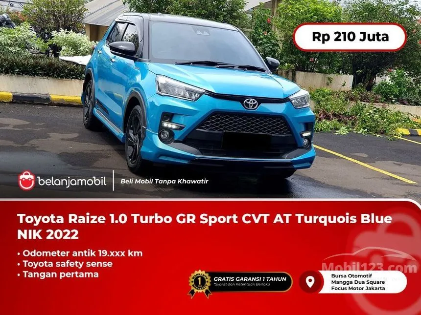 Jual Mobil Toyota Raize 2022 GR Sport TSS (2 Tone) 1.0 di DKI Jakarta Automatic SUV Biru Rp 210.000.000