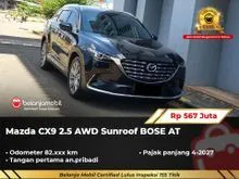 2023 Mazda CX-9 2.5 AWD SUV AWD Sunroof BOSE AT Hitam Metalik NIK 2023