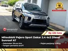 2023 Mitsubishi Pajero Sport 2.4 Dakar 4x2 SUV Diesel Sunroof AT Hitam NIK 2023 [ GARANSI 5TH ]