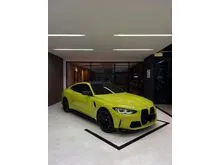 2023 BMW M4 3.0 Competition Coupe Say Paulo Yellow on Black Odo 4 Rb (TERMURAH)