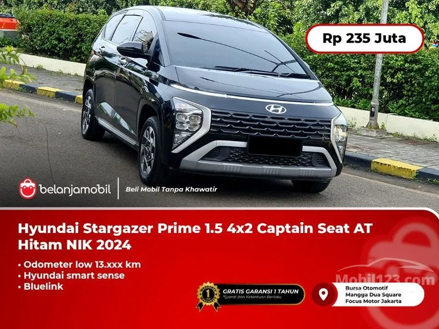 Jual Mobil Hyundai Stargazer 2024 Prime 1.5 di DKI Jakarta Automatic Wagon Hitam Rp 235.000.000