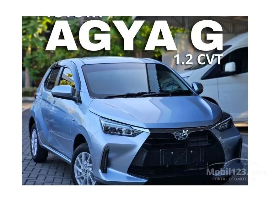 Jual Mobil Toyota Agya 2024 G 1.2 di Jawa Barat Automatic Hatchback Silver Rp 191.400.000
