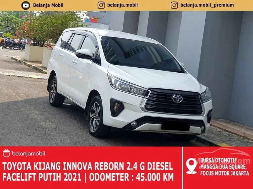 Jual Mobil Toyota Kijang Innova 2021 G 2.4 di Jawa Barat Automatic MPV Putih Rp 345.000.000