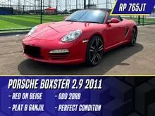 2011 Porsche Boxster 2.9 Convertible Cabriolet Red on Beige Merah Boxter Cabrio