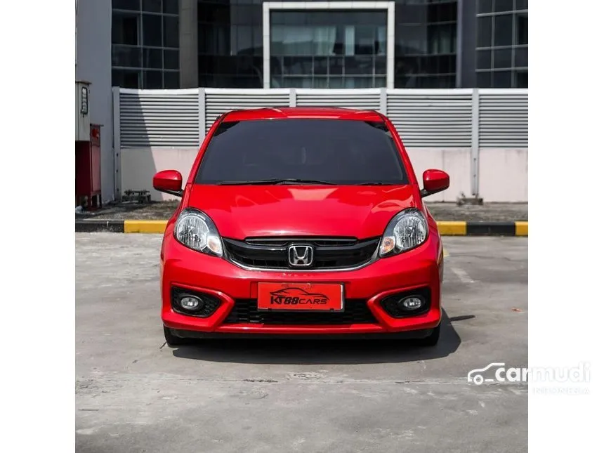 Jual Mobil Honda Brio 2018 Satya E 1.2 di Banten Automatic Hatchback Merah Rp 129.000.000