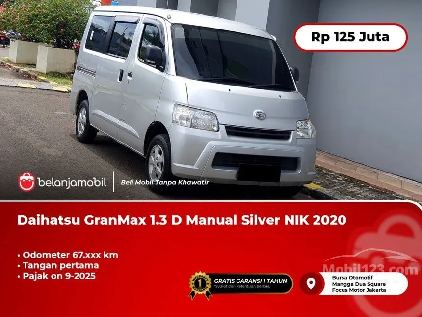 Jual Mobil Daihatsu Gran Max 2020 Mini Bus D 1.3 di DKI Jakarta Manual Van Silver Rp 125.000.000