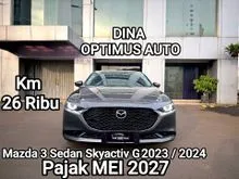 2023 Mazda 3 2.0 SKYACTIV-G Sedan Pajak MEI 2027, Low KM. Kondisi ISTIMEWA