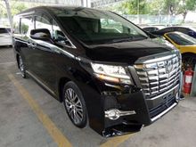 2016 TOYOTA ALPHARD 2.5 UNREG .SC PILOT SEAT .LOCAL AP .SUNROOF .3 CAMERA .ORIGINAL CONDITION .PRICE INCLUDE GST . MERDEKA FREE GIFT .