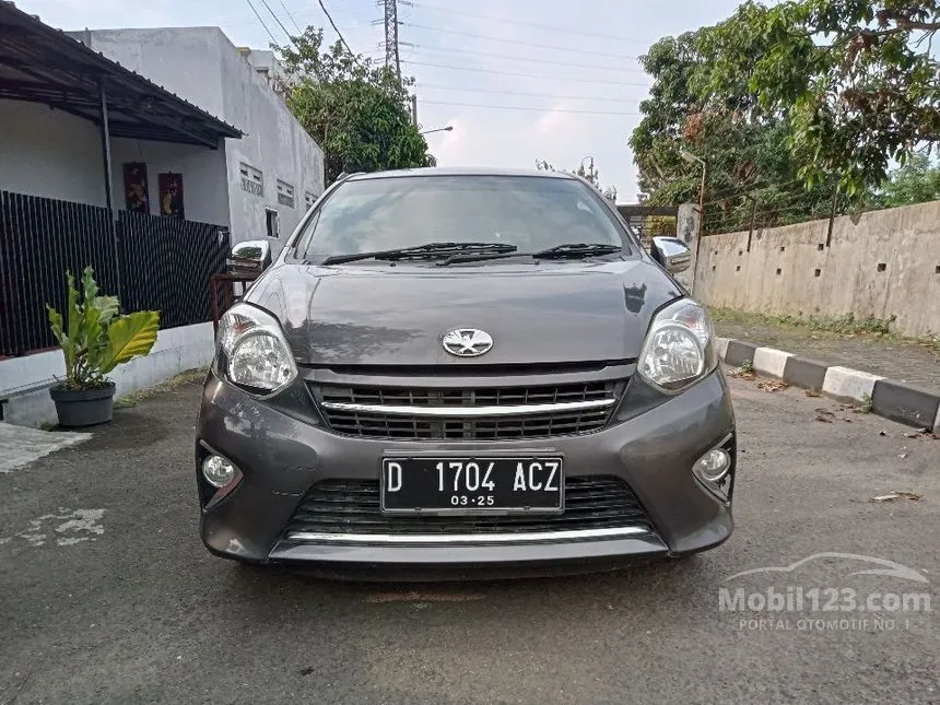 Jual Mobil Toyota Agya 2015 G 1.0 di Jawa Barat Manual Hatchback Abu
