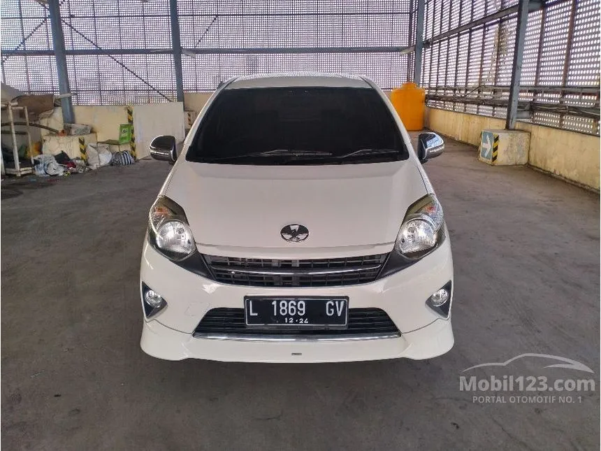 Jual Mobil Toyota Agya 2014 TRD Sportivo 1.0 di Jawa Timur Automatic Hatchback Putih Rp 100.000.000