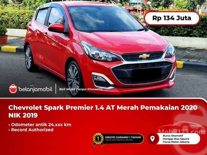 Jual Mobil Chevrolet Spark 2019 Premier 1.4 di DKI Jakarta Automatic Hatchback Merah Rp 134.000.000