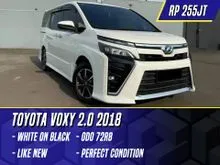 2018 Toyota Voxy 2.0 MPV White on Black Putih