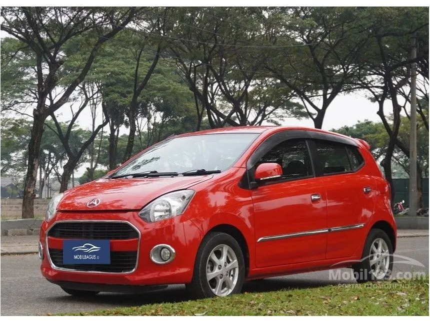 Jual Mobil Daihatsu Ayla 2015 X 1.0 di Banten Automatic Hatchback Merah Rp 79.000.000