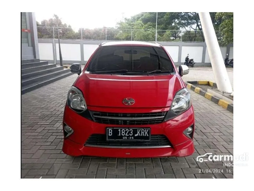 Jual Mobil Toyota Agya 2015 TRD Sportivo 1.0 di DKI Jakarta Automatic Hatchback Merah Rp 95.000.000