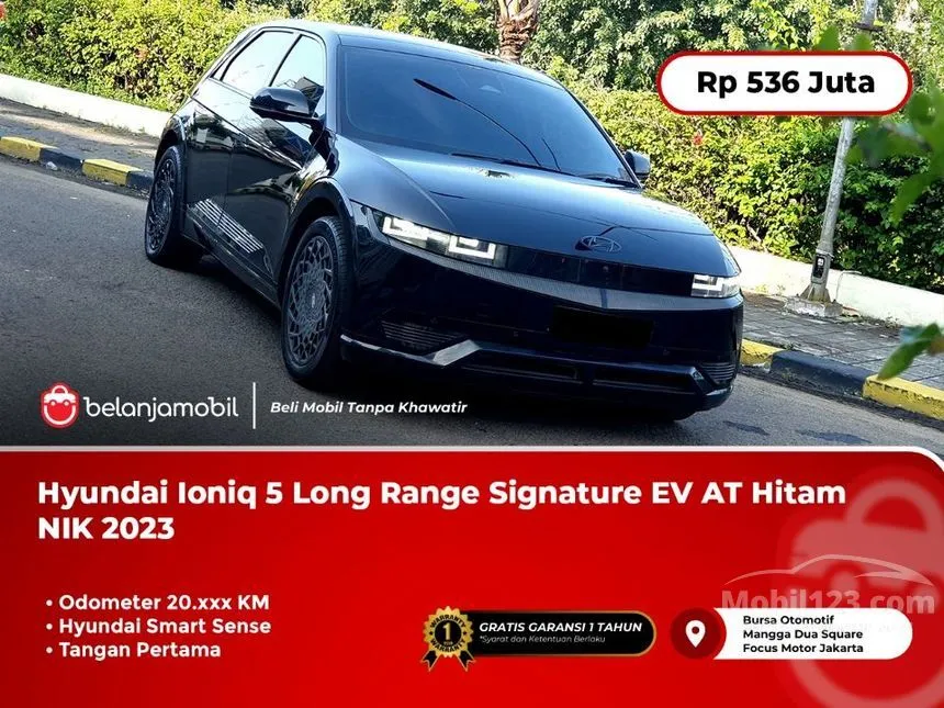 Jual Mobil Hyundai IONIQ 5 2023 Signature Long Range di Banten Automatic SUV Hitam Rp 536.000.000