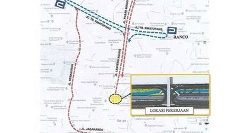 Demi Flyover, Putaran Jalan di Depan IISIP Ditutup