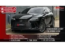 2024 Lexus RX 350h 2.5 Luxury SUV KM 19.000 Lexus RX350h Luxury 2.5L Hybrid 247HP NIK 2024 Graphite Black Glass On Black Tgn 1 Dr Br