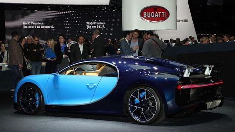 Bugatti Chiron breaks cover at Geneva