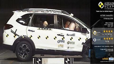 Hasil Tes Tabrak Honda BR-V Dapat Rating 5 Bintang