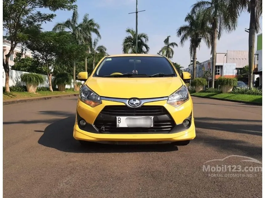 Jual Mobil Toyota Agya 2017 G 1.2 di Banten Automatic Hatchback Kuning Rp 123.000.000