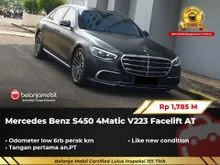 2023 Mercedes-Benz S450L 3.0 Luxury 4MATIC Sedan V223 Facelift AT Black Doff On Brown NIK 2023 [ LOW KM 6RB ]