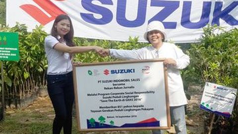 Lestarikan Lingkungan, Suzuki Tanam 851 Pohon