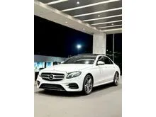 2018 Mercedes-Benz E300 2.0 AMG Line Sedan (Faktur 2019) White on Black Odo 17 Rb (TERMURAH)