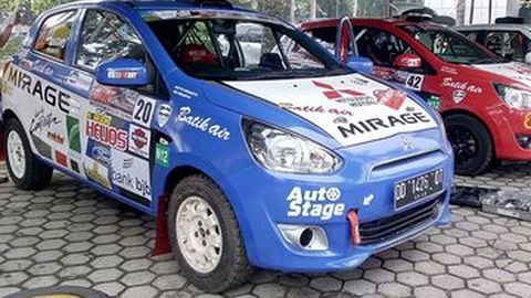 Mitsubishi Mirage Siap Lahap Kerasnya Medan Reli Sumut
