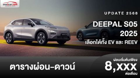ตารางผ่อน DEEPAL S05 2025 ระบบขับเคลื่อน 2 ทางเลือก