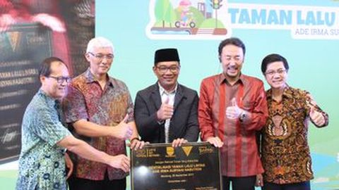Toyota dan Ridwan Kamil Resmikan Taman Lalu Lintas di Bandung