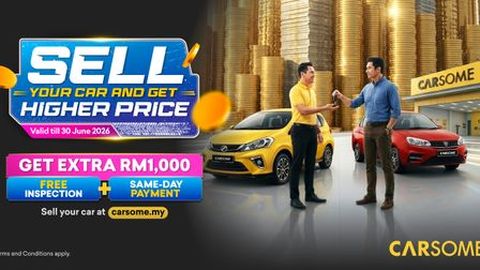Sell your car and enjoy up to RM1,000 extra with CARSOME, plus free inspection this month