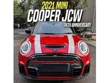 2021 MINI Cooper 2.0 John Cooper Works 3 Door Hatchback 74th Anniversary LCI Facelift Red on Black JCW Limited Edition Merah