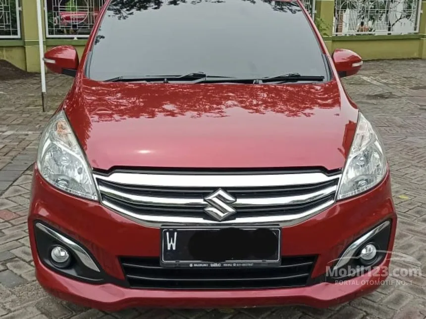 Jual Mobil Suzuki Ertiga 2017 GX 1.4 di Jawa Timur Automatic MPV Merah Rp 155.000.000