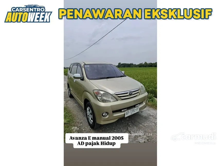 2005 Toyota Avanza E MPV