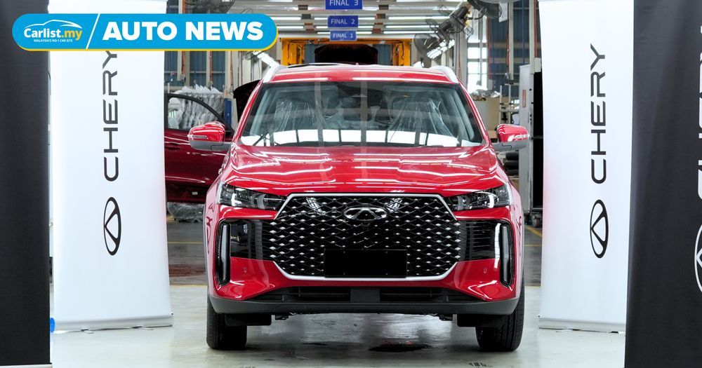 First CKD Turbo and Hybrid units of the Chery Tiggo Cross roll off Kulim production line
