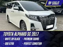2017 Toyota Alphard 2.5 GSC Package MPV Premium Sound PS White on Black Putih SC