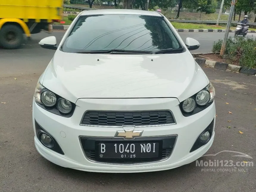 Jual Mobil Chevrolet Aveo 2014 LT 1.4 di DKI Jakarta Automatic Sedan Putih Rp 84.500.000