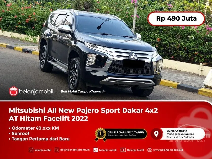 Jual Mobil Mitsubishi Pajero Sport 2022 Dakar 4x2 2.4 di DKI Jakarta Automatic SUV Hitam Rp 490.000.000