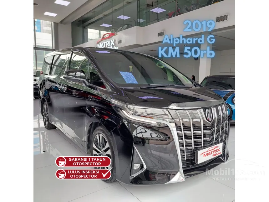 Jual Mobil Toyota Alphard 2019 G 2.5 di DKI Jakarta Automatic Van Wagon Hitam Rp 850.000.000